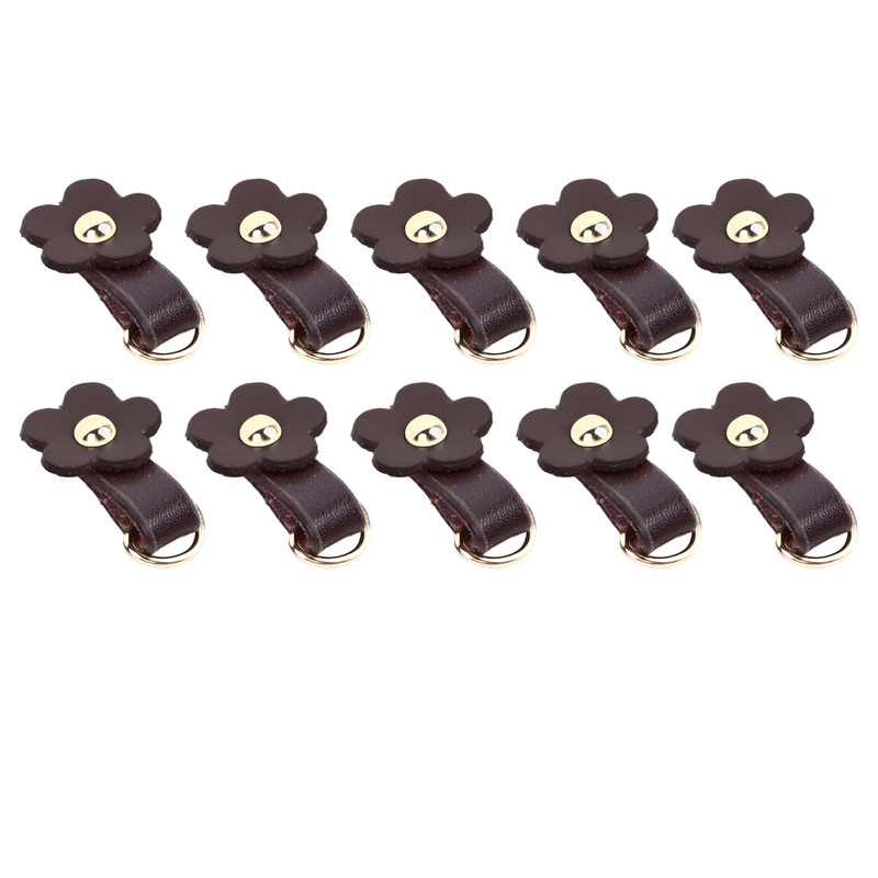 10 Sets Leather D Rings for Purse Genuine Leather Undamaged