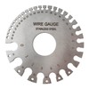 Round Dual Sided Metal Wire Guage Thickness Gauge, Stainless Steel
