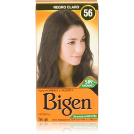 BIGEN Pack de 12 tintes marca bigen polvo tono,"bp negro claro 56