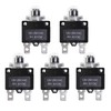 Fuzbaxy 5PCS 5,10,15,20,30Amp Circuit Breakers with Manual Reset 32VDC,AC125-250V with