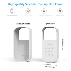 TIUIHU Silicone Cover for myQ Smart Garage Video Keypad (White, Right)