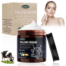 KUIRUNRX® Bio Rindertalg Hautpflegecreme, Rindertalg Balm, Rindertalg Creme Bio Feuchtigkeitscreme, Feuchtigkeitscreme für Gesicht und Körper, Hält die Haut Elastisch(120G)