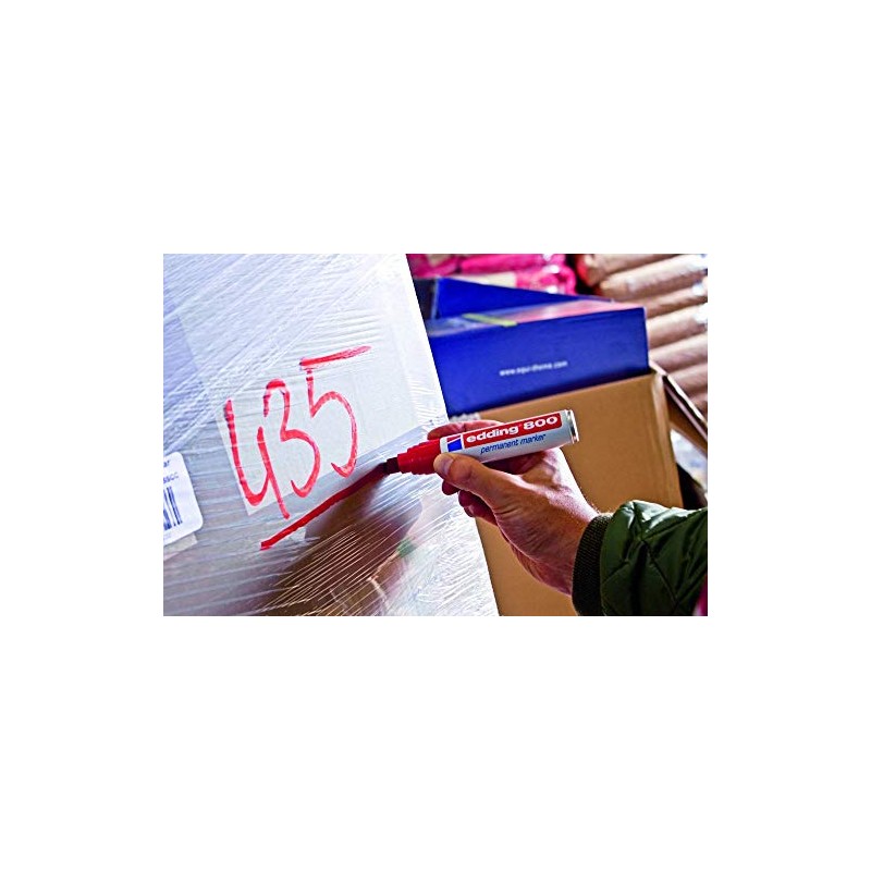 edding 800 Permanent Markers - Multicoloured - 5 Pens -