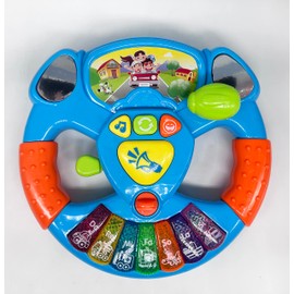 Flex Value pretend Steering wheel toy, A real simulation of steering wheel with flashing lights and music.