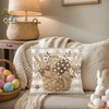 HLCYGJIN Easter Pillow Covers 18x18 inch Happy Easter Hunny Bunny