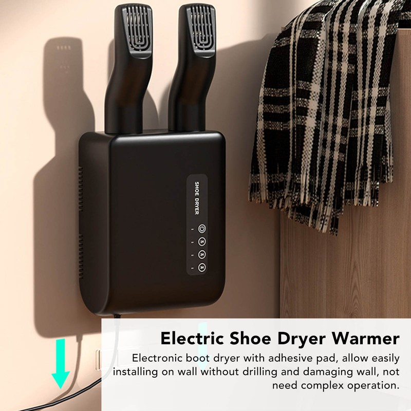 Electronic Boot Dryer Adjustable 3 Time Setting Warm Wind Low