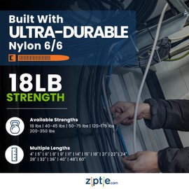 ZipTie.com 5-Inch Fluorescent Green Multi-Purpose Zip Ties - 18-lb Tensile Strength Cord Management - UL Listed Tie Wraps - Indoor & Outdoor Multi-Purpose (100-Pack)