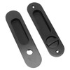 Pocket Lock Handle Invisible Light Weight Black Lock Circular Sliding