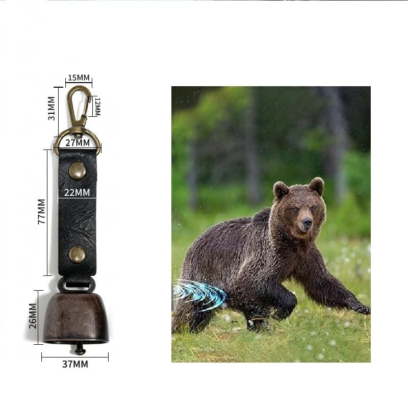 Bear Bell, Noise Cancelling Function, Lightweight, Bear Repellent Bell, For