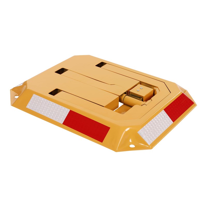 Orange Car Parking Lock,Folding Car Parking Lock with Keys,Manual Parking