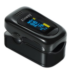 Oxygen Meter Finger Pulse Oximeter, Pulse OX, Pulse Oximeter with Pulse Monitor, SpO2 Reading Home Outdoor Sports (Black)