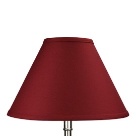 FenchelShades.com Lampshade 5" Top Diameter x 13" Bottom Diameter x 9" Slant Height with Washer (Spider) Attachment for Lamps with a Harp (Linen Brick)