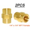 Joywayus Brass QCC1 Nut Propane Gas Adapter with 1/4 Inch