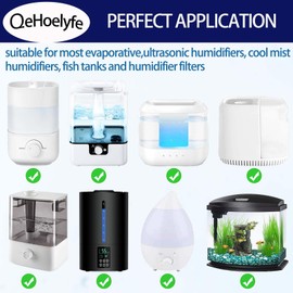 12 Pack Universal Humidifier Cleaner Fish for Humidifiers, Fish Tanks and Warm & Cool Mist Humidifiers, Cleaning Ball, Prevents Hard Water Build-Up, Purifies Water, Eliminates White Dust and Odor