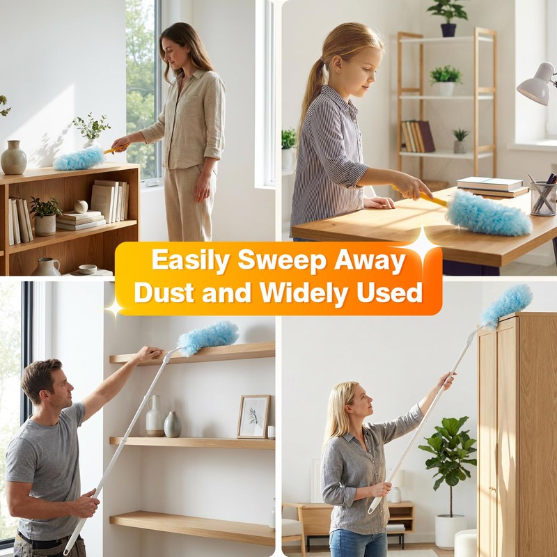 30 Count Duster Refills for Swiffer Duster with Extension Pole,