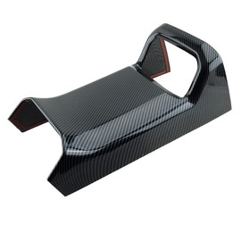 KACEPAR Carbon Fiber Rear Air Vent Cover Protective Trim, Rear Central Armrest Air Conditioning Vent Decor Frame, Compatible with Toyota Highlander 2020 2021 2022