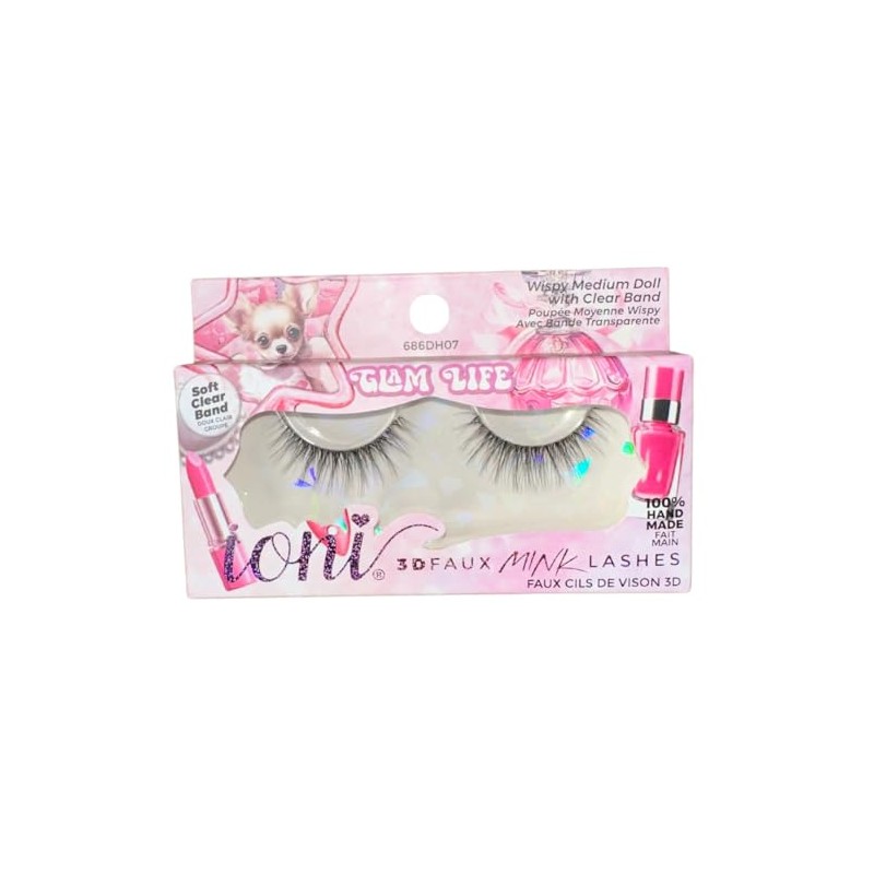 IONI 3D FAUX MINK LASHES (686DH07), Black