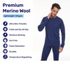 MERINNOVATION Merino Wool Base Layer Mens 100% Merino LS Thermal