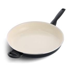 GreenPan Rio Healthy Ceramic Nonstick 13.5" Frying Pan Skillet, PFAS-Free, Dishwasher Safe, Black