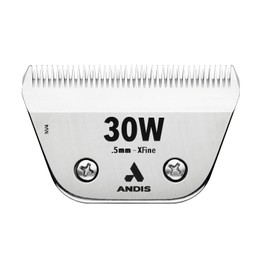 Andis 561462 ceramicEDGE #30W XFine Wide Blade, Small Animal and Pet Grooming, Detachable Replacement Blade, Long Lasting, Stainless Steel