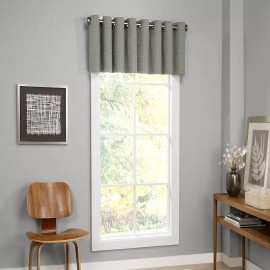 Eclipse Palisade Blackout Grommet Valance, 52" X 18" - Sage Green