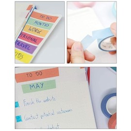 12 Piezas Masking Tape, Cinta Gaffer, Washi Tape, Cintas Decorativas, Cinta Masking Tape, Adhesiva De Colores Para Manualidades, Adecuado Para ArtíCulos De Arte Bricolaje, Etiquetas