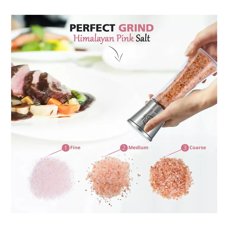 Royal Chef House Himalayan pink Salt Grinder. 7.05 OZ( PACK