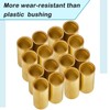 Dunzy 16 Pcs Trailer Leaf Spring Bushing Kit Brass Shackle