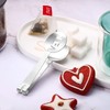 Tea Bag Squeezer Tongs Stainless Steel Spoon for Bags Silver