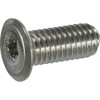 Trusco B183-0640 Hex Lobe Ultra Low Head Screws, Stainless Steel,