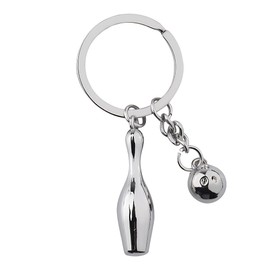 Bowling Gifts for Women Men Funny Bowling Ball Keychain Christmas Gift for Boys Son Grandson Birthday Gifts for Bowlers Women Men Bowling Key Chains Bowling Accessories for Purse Bag Charms