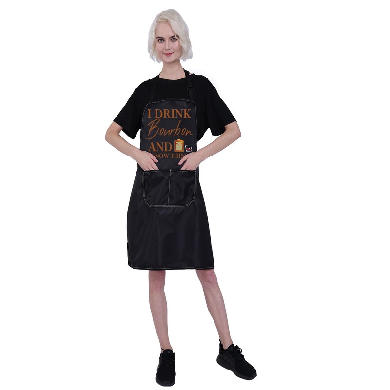 BNQL Bourbon Apron Bourbon Lover Gifts I Drink Bourbon And