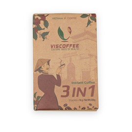 YOUR GREEN Instant Coffee Stick 3 in 1 16g x 18 Count Vietnamese Arabica Robusta