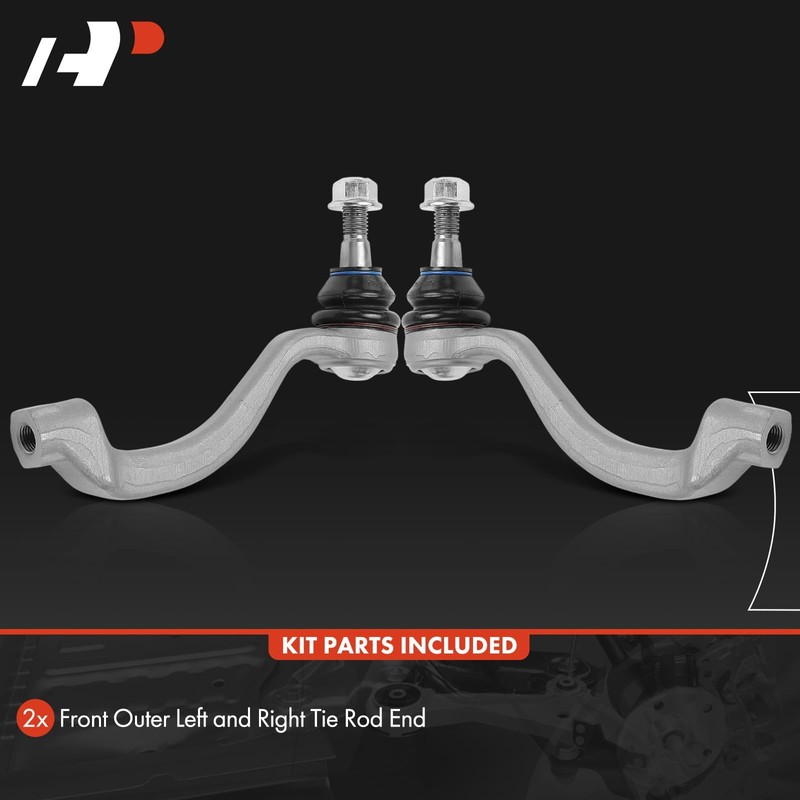 A-Premium 2 x Front Outer Tie Rod End Kit, Compatible