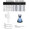 SCARLET DARKNESS Women's Dirndl Dress Oktoberfest Costume Dress Festive Dirndl