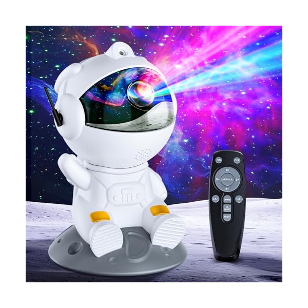 TOCVEOE TOCVEOE Astronaut Sternenhimmel Projektor LED Sternenproject mit 8 Nebelmode