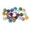 Glass Marbles Strips Mix of 20 mm 24 Pieces
