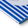 PdiPigna - Notebook striped A5 thread singer BELLA COPIA Blue