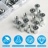 Set of 100 Rivet Nuts Assortment, Rivet Nuts M8, Blind