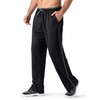MAGNIVIT Men's Mesh Warm-Up Sweatpants Open Bottom Athletic Lightweight Track