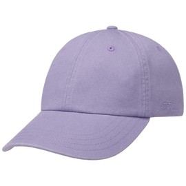 Stetson Rector Baseball Cap - Cap for Men / Women - Sun Protection Cap Made of Cotton (UV Protection 40+) - Cotton Cap Size Adjustable (55-60 cm) - Baseball Cap Summer / Winter, lilac