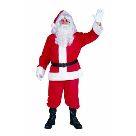 RG Costumes Men's Santa Claus Suit-Plush, Red, One Size