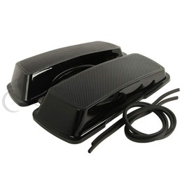 XFMT Motorcycle Saddlebag Lids W/ 6" x 9" Dual Speakers for Harley Touring 1994-2013 Road King Electra Street Road Glide FLHR FLHRC1, FLHS FLHT FLHTC FLHX FLHXSE FLHX FLHTK FLHXS FLTR