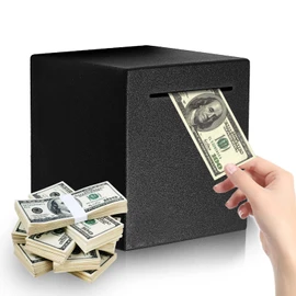 Necaces Stainless Steel Piggy Bank,No-Outlet Safe Money Banks for Adults or Kids,Choose The Saving Bank, Start Your Financial Management(4.72in)…