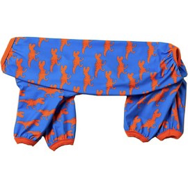 LovinPet Pitbull Pajamas for Dogs, Spun Polyester Stretch Jersey Knit Pjs, Orange Print, Wound Care and Post Surgery Shirt, UV Protection, Pet Anxiety Relief Shirt, Large Dog Onesies, Blue White M