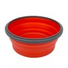 CARTINTS Red Collapsible Food Storage Bowls Silicone Travel Bowls with