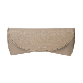 Milagro SL-SH-263 Miragro Shrink Leather Negative Case (Glasses Case, Sunglasses Case, Men's, Women's, Portable, Storage, Leather, Gift, Present, Father's Day), beige (taupe)