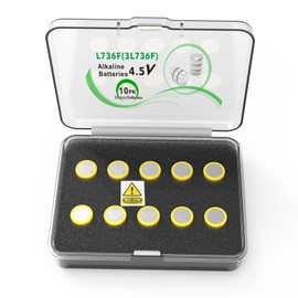 ARKSight 10-Pack 3LR41/AG3/L736F/392/384 Alkaline Batteries-Leak-Proof, Long-Lasting Button Cell Power for Laser Boresighters, Flashlights, Training Cartridges, and Small Electronics