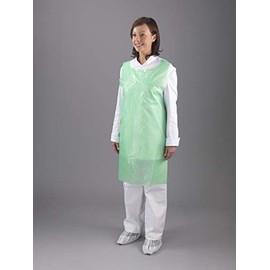 Disposable Plastic/Polythene Aprons On Roll - 200 Aprons - Glove Club Ltd (Green)