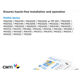 CMYi 240XL Black Replacement Ink Cartridge for Canon PIXMA MG2120, MG2140, MG2220, MG3120, MG3122, MG3140, MG3200, MG3220, MG3222, MG3500, MG3520, MG3522, MG3620, MG4120, MG4140, MG4220, MX372, MX392